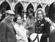 On the set of Morte a Venezia - Source: Getty